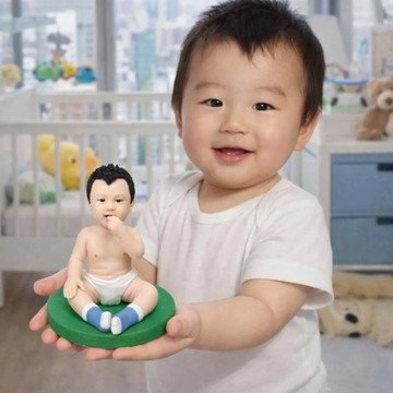 照片客製化寶寶公仔 訂製小孩人像模型 幼兒寶寶派對禮物紀念