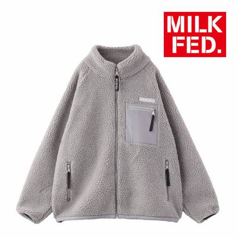 コート アウター ブルゾン ミルクフェド MILKFED ボア ジャケット BOA