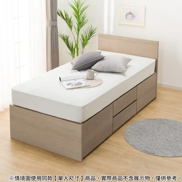 ◎雙人床座 床架 N-ZIO-F BOX GW NITORI宜得利家居