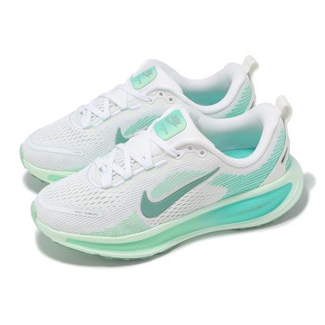 Nike 慢跑鞋 Vomero 18 GS 大童 女鞋 白 綠 厚底 緩震 運動鞋 HQ2157-106
