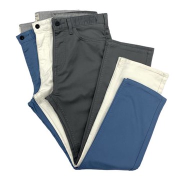 寬松直筒休閑褲男鉤子卡其工裝褲純棉水洗微彈力商務長褲