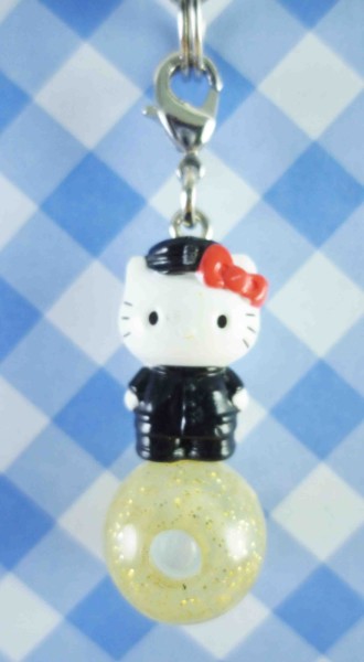 【震撼精品百貨】Hello Kitty 凱蒂貓~限定版手機吊飾-本鄉(黑)