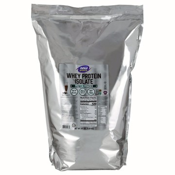Whey Protein Isolate Natural Dutch Chocolate  10lb by Now Foods