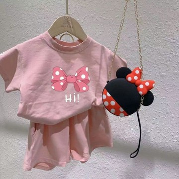 🎀biubiu童裝🎀現貨🌈女童套裝 女寶寶夏季薄款 純棉 中小童 女寶寶套裝 女童居家服 休閒運動裝