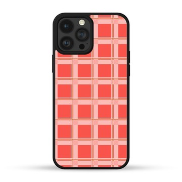 復古橙色格子 iPhone手機殼 三星手機殼