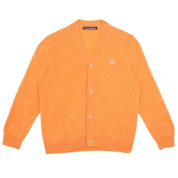 Acne Studios Kids 橘色羊毛針織外套