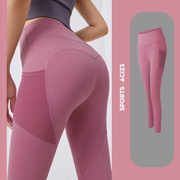 L999瑜珈褲 網紗瑜珈褲 透氣瑜珈褲 瑜珈褲女 翹臀褲 M至XL YOGA PANTS