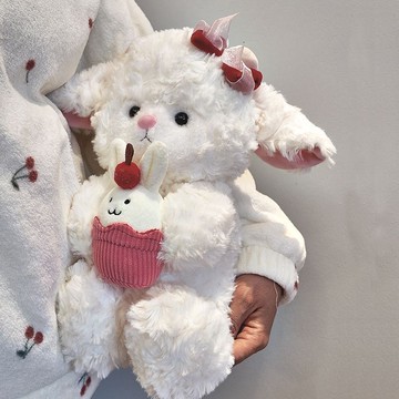 🔥在臺出貨🔥可愛新款小羊玩偶小綿羊娃娃情人節公仔禮物毛絨玩具女友生日禮物