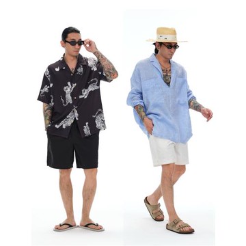 (免運)Shizukaumi 2025夏季新款基礎休閑運動百搭光版速干短褲男