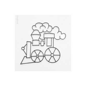 AMOS 阿摩司 壓克力模型版S22 火車 小款  1個