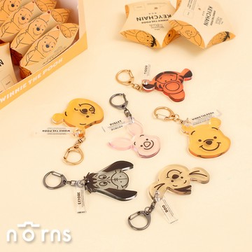 迪士尼小熊維尼家族透明鑰匙圈盲盒 Norns Original Design  隨機出貨