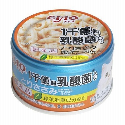 〔まとめ〕 キャットフード ペットフード CIAO 1千億個乳酸菌入り とりささみ ほたてだし仕立て 85g 12セット 猫用品 ペット用品〔代引不可〕