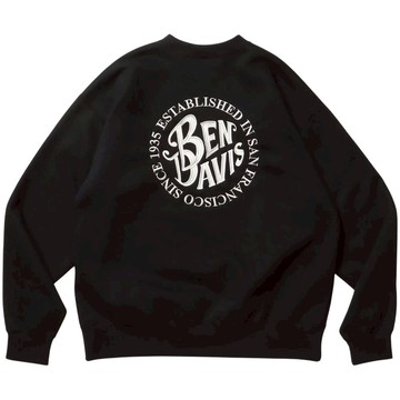 BEN DAVIS 25780056-01 CIRCLE EMB SWEATSHIRT 大學T (黑色)