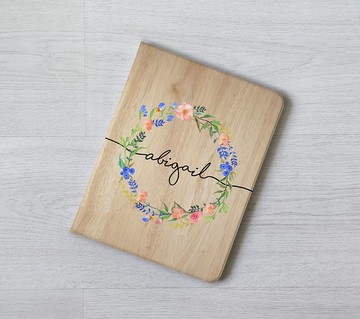 訂製保護殼加名木紋花環 ipad 10代 Air 4 Pro 11 12.9吋 mini 6