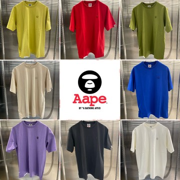 【 B.O.B 潮牌服飾代購 】24ss 🆕️春夏新款 🐵 AAPE 刺繡小Logo 素面短袖（現貨馬上出）