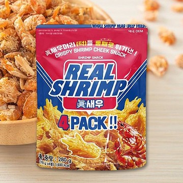 Real Shrimp 脆蝦頰(70g)【小三美日】 DS024887 零食 下午茶 宵夜 海鮮味 餅乾 蝦酥
