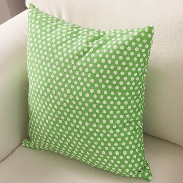 【協貿】田園鄉村宜家布藝綠白點休閒時尚抱枕含芯
