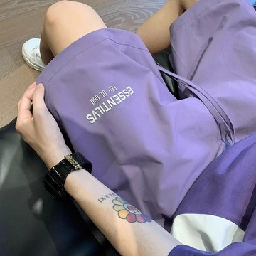 🔥台灣發貨 高品质🔥【1546人好評】美式多巴胺沙灘褲男速干短褲男夏季薄款潮牌運動五分褲休閑中褲子
