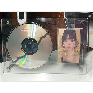 【原創最新】愛豆 CD小卡 展示架 愛豆唱片相框 凹槽卡磚 保護架 案頭擺臺 透明亞克力專輯 收納盒 小卡收納盒