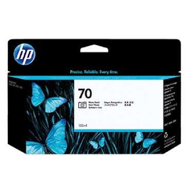 HP 70 亮光黑色原廠墨水匣 130ml C9449A / NO.70