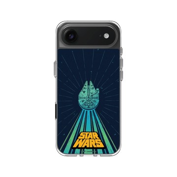 iPhone Air Clear Case（相機按鈕） 透明 - 迪士尼-星際大戰 Star Wars - 千年鷹號-發光原力