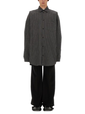balenciaga large fit outerwear shirt