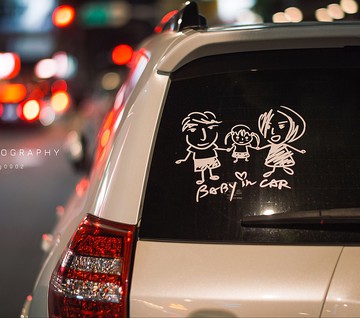 TRAVEL SAFELY出入平安 轉印貼紙 - NO.47- Baby in car