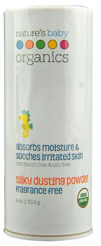 Nature's Baby Organics Silky Dusting Powder Fragrance Free 4 oz