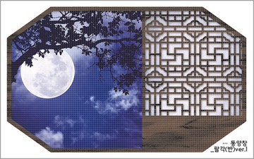 八角形東方窗 - 半款 6種 (blackraccoon) 復古拼貼設計