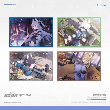 官方正版 蔚藍檔案 角色收藏色紙 第六彈 RABBIT 小隊 周邊禮物