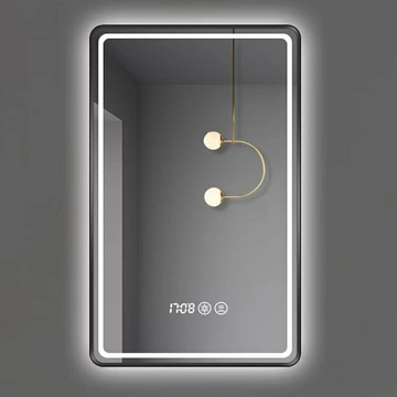 工廠現貨 免運 110v智能鏡 led鏡子 浴室鏡 發光鏡 帶燈鏡 掛鏡 網紅智能浴室鏡鋁合金邊框led燈觸摸屏衛生間防霧鏡子化妝鏡壁掛特惠/開立發票 全館折扣 售後保障 j1216