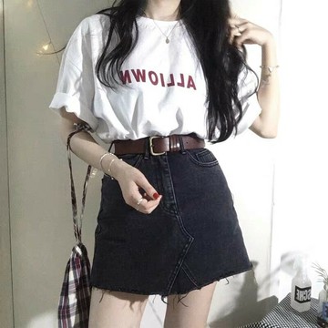 ins超火短袖T恤女夏季韓版潮原宿bf風學生暗黑喪系寬松半袖上衣服