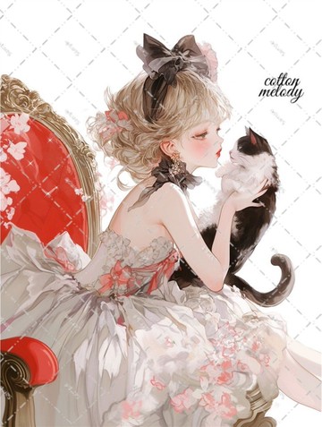 original sticker no.6714 人物貼紙 原創貼紙 人物貼紙 女孩貼紙 原創人物貼紙