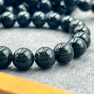黑髮晶 6A滿髮爆絲黑髮晶手串 領袖石手珠 療植物手作