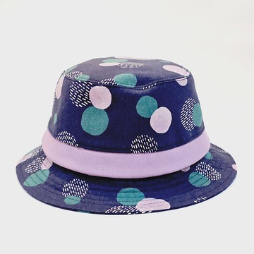 【HiGh MaLi 】英式帽|水玉波點|紫綠|藝術感|日系|日本布