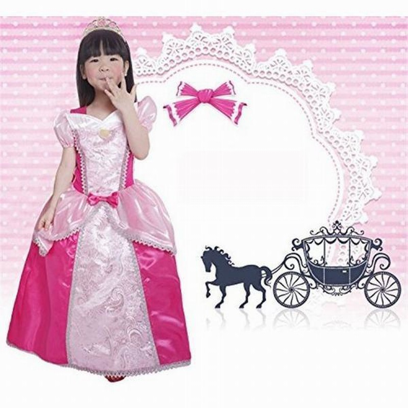 眠れる森の美女 オーロラ姫 半袖ドレス ワンピース ラプンツェル プリンセスドレス シンデレラ風 お姫様 ハロウィン コスチューム 通販 Lineポイント最大get Lineショッピング
