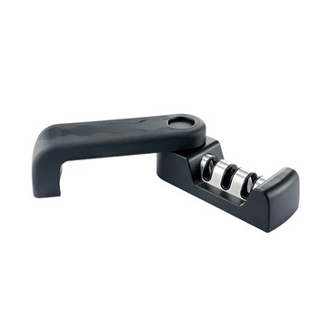 JAR嚴選 雅德手握可折疊三段式研磨磨刀器  黑色  1個  22 x 4 x 4.5cm