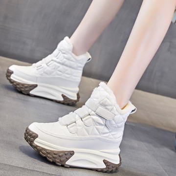 東北雪地靴女防水防滑2025秋冬新款加絨保暖棉鞋厚底內增高馬丁靴