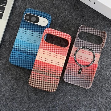 日落碳纖維紋 內置磁吸無線充 谷歌Pixel 10 ProXL 10 9Pro 9 8 7 Pro 防摔保護殼 手機殼