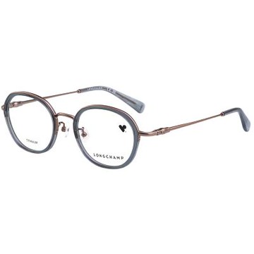 LONGCHAMP 純鈦 光學眼鏡(藍色配金色)LO2535LBJ