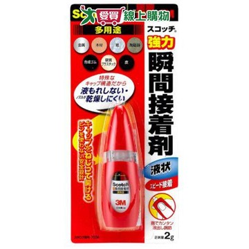 3M多用途強力瞬間接著劑2g【愛買】