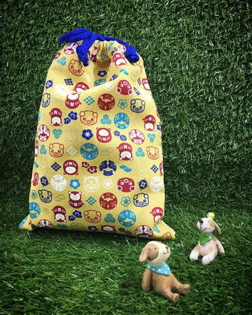 | •R• | 束口式萬用袋/收納袋/旅行袋/室內鞋袋 | 達摩招財豬