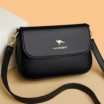 媽媽包2025新款中年女士小包多層大容量軟皮單肩斜挎包零錢鑰匙包