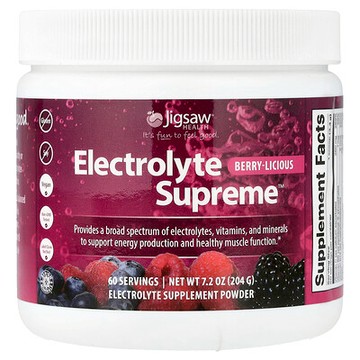 Jigsaw Health, Electrolyte Supreme™，漿果味，7.2 盎司（204 克）