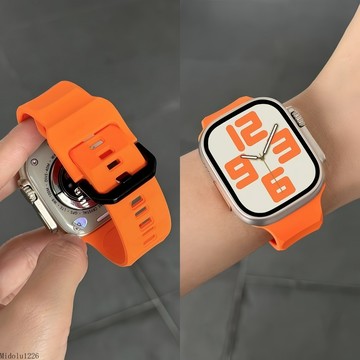 運動尼龍硅膠錶帶 適用於 Apple Watch 11 10 9 8 7 6 SE3 蘋果錶帶 42/46MM 49MM