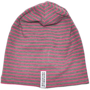 【北歐童裝】瑞典有機棉內刷防水保暖毛層帽子1歲至6歲 灰/紅色