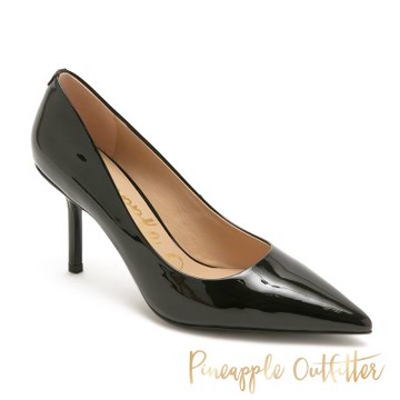 Pineapple Outfitter-極簡百搭鏡面真皮高跟鞋 GERSHON-鏡黑色