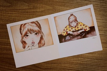 對時代演進的速度過敏 正値她的過敏季 插畫卡片