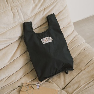 【印花樂】可收捲小背心袋/I系列/深邃黑