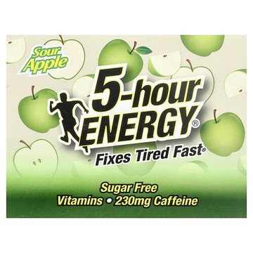 5 hour Energy, Sour Apple, 12 Bottles, 1.93 fl oz (57 ml) Each